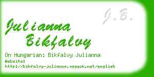 julianna bikfalvy business card